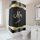 Search for rose gold shower curtains Monogrammed