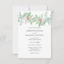Search for festive christmas wedding invitations Watercolor