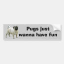 Search for pug bumper stickers Animals