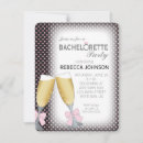 Search for champagne glass hens party invitations Modern