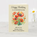 Search for rustic birthday cards Red poppies