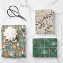 Search for mushroom christmas wrapping paper Woodland