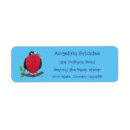 Search for funny bird return address labels Cartoon