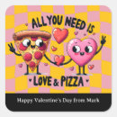 Search for love pizza stickers Valentine