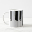 Search for piano key mugs Black and white