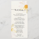Search for watercolor wedding menus Minimalist