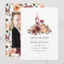 Search for floral save the dates Burgundy