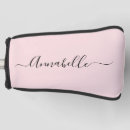 Search for pink golf head covers Typography