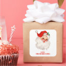 Search for vintage santa stickers Red
