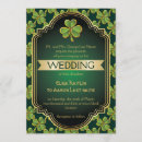 Search for shamrock wedding invitations Gold