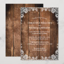 Search for wood and lace wedding invitations Barn