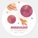 Search for space girl stickers Watercolor