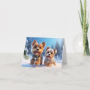 Search for yorkshire terrier christmas cards Snow