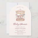 Search for pink carousel invitations Merry go round