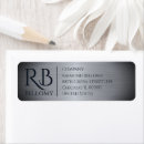Search for metalic return address labels Silver