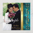 Search for glass wedding invitations Teal