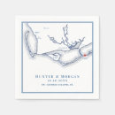 Search for navy blue wedding napkins Coastal chic