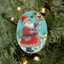 Search for red bird christmas tree decorations Whimsical