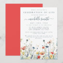 Search for red funeral invitations Colourful