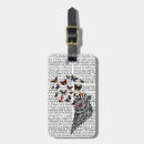 Search for butterfly luggage tags Flower leaves