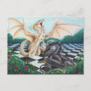 Search for white dragon postcards Black