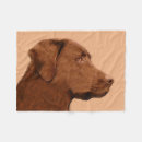 Search for chocolate lab blankets Retriever