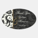 Search for oval thank you stickers Black