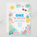 Search for fun in the sun birthday invitations Kids pool party