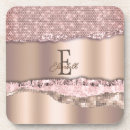 Search for rose gold glitter coasters Geometric