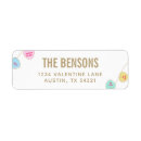Search for cute valentines day return address labels Colourful