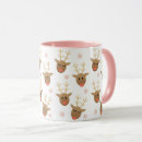 Search for gold reindeer mugs Pink