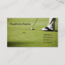 Search for golfers business cards Putting