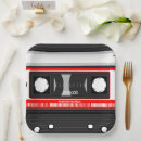 Search for cassette tape paper plates Vintage