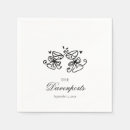 Search for champagne napkins Coquette bow