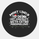 Search for hot drink stickers Merry christmas