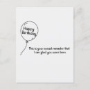 Search for party reminder postcards Birthday