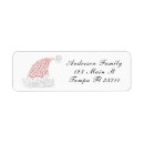 Search for seasons greeting return address labels Santa