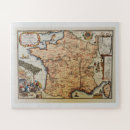 Search for map of france puzzles Old