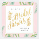Search for pineapple bridal shower stickers Hawaiian