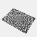 Search for optical illusion doormats Monochrome
