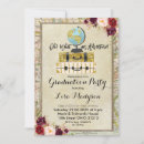 Search for map graduation invitations Vintage