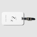Search for script font luggage tags Elegant