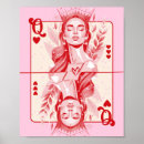 Search for queen of hearts posters Red