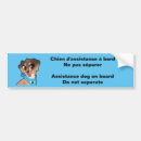Search for assistance bumper stickers Dog