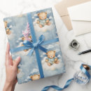 Search for teddy bear birthday wrapping paper Blue