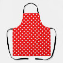 Search for polkadot aprons Red