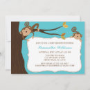 Search for twin monkey baby shower invitations Cute