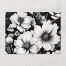 Search for black floral pattern postcards Contemporary