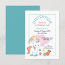 Search for unicorn party invitations Girly