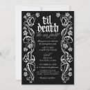 Search for vampire wedding invitations Black and red